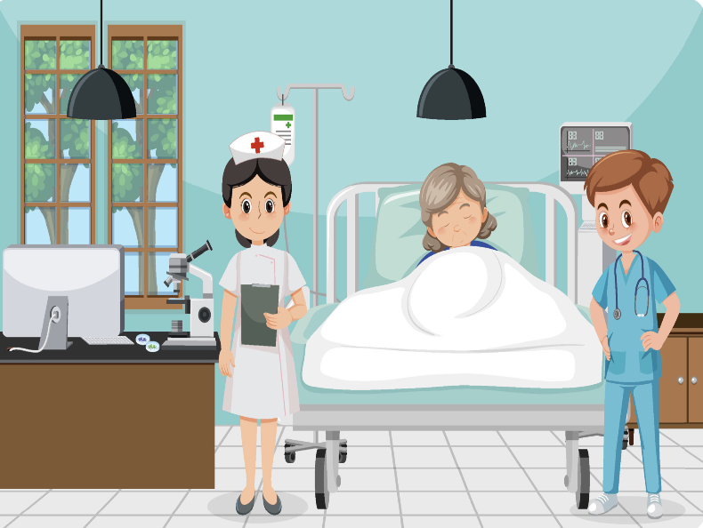 Hospital scene
